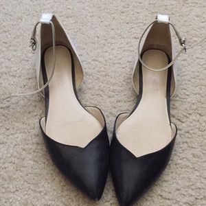 Nine West tricolor ankle flats
